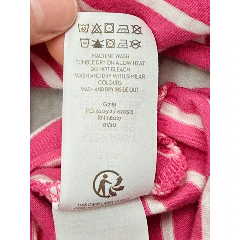 Mini Boden Harry Potter Hedwig Owl Striped Dress Pink Girls 11-12Y